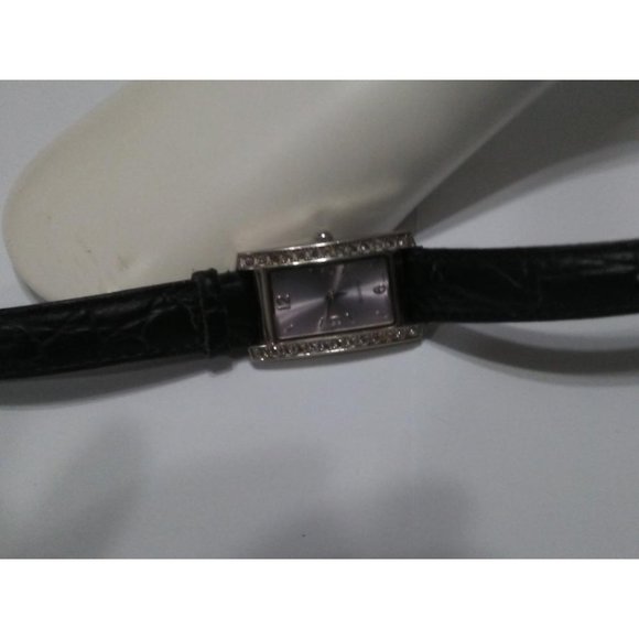 Quartz Watch with Leather Band and Stainless Back - Picture 2 of 2